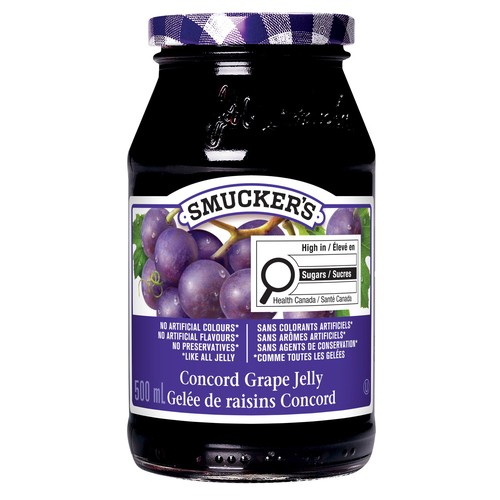 Smucker's Pure Jelly Concord Grape 500 ml