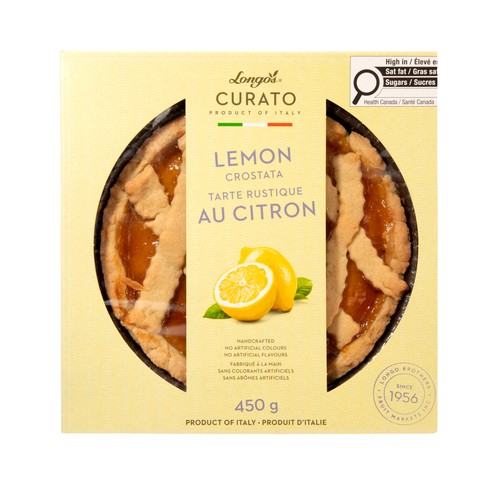Longo's Curato Crostata Lemon 450 g