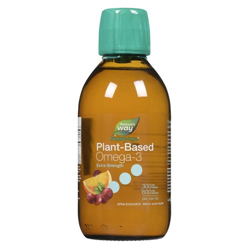 NutraVege Plant Based Omega-3 Liquid Extra Strength Cranberry Orange 200 ml