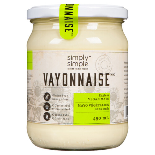 Simply Simple Vegan Mayo Vayonnaise 450 ml