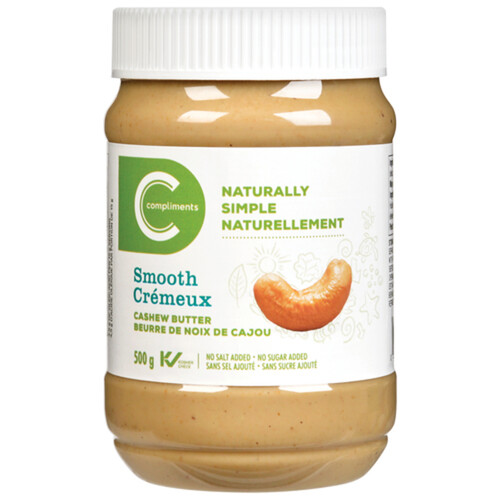 Compliments Smooth Cashew Butter 500 g