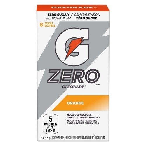 Gatorade Zero Sugar Electrolytes Powder Orange 8 x 3.5 g