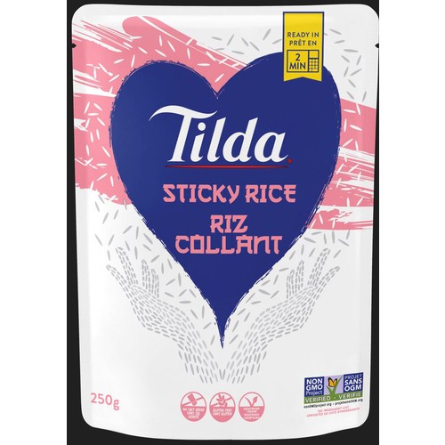Tilda Sticky Rice Steamed 250 g