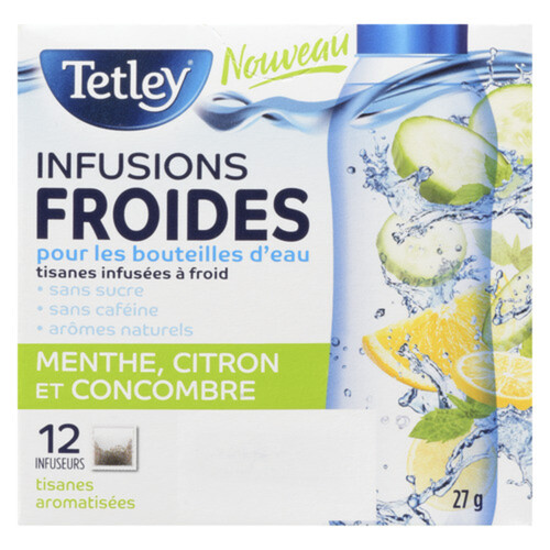 Tetley Cold Infusions Mint Lemon & Cucumber 12 Infusers