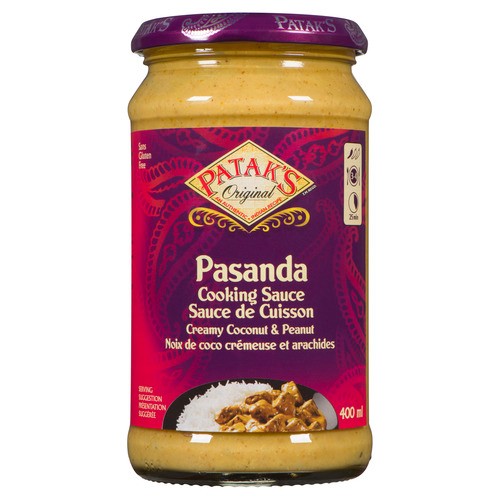 Patak's Pasanda Cooking Sauce Creamy Coconut And Peanut 400 ml