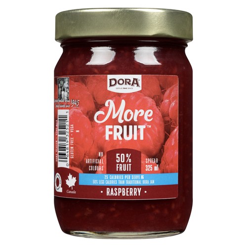 Dora More Fruit Spread Raspberry 325 ml