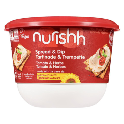 Nurishh Vegan Spread & Dip Tomato & Herbs 227 g