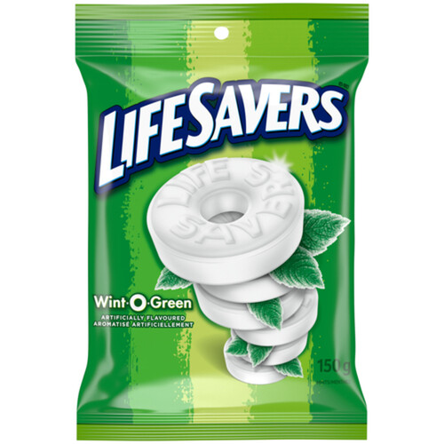 Life Savers Wint O Green Candy Mints Bag 150 g