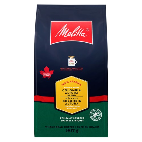Melitta Whole Bean Coffee Colombia Altura Blend 907 g