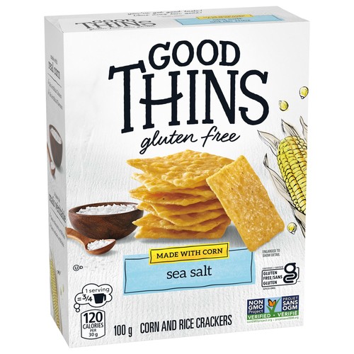 Christie Good Thins Gluten-Free Corn & Rice Crackers Sea Salt 100 g
