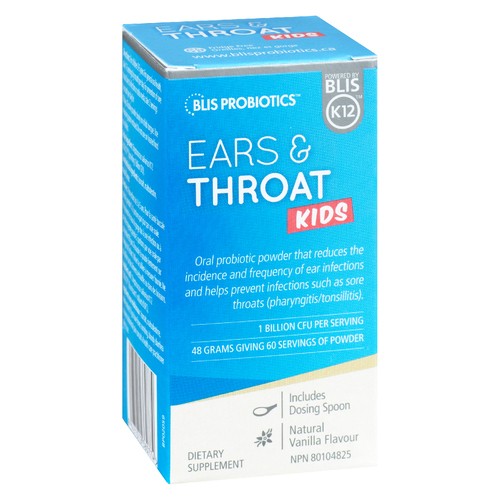 BLIS Probiotics Ears & Throat Kids Natural Vanilla 48 g