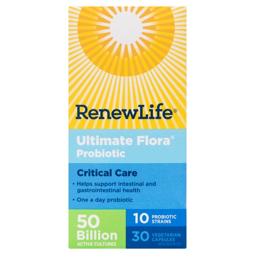 Renew Life Ultimate Flora Probiotic Critical Care 50 Billion Capsules 30 Count