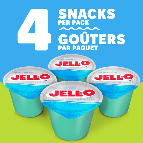 Jell-O Sugar-Free Gel Snacks Lemon Lime 356 g