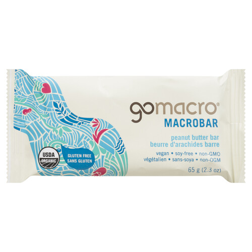 GoMacro Gluten-Free Vegan Macrobar Peanut Butter 65 g