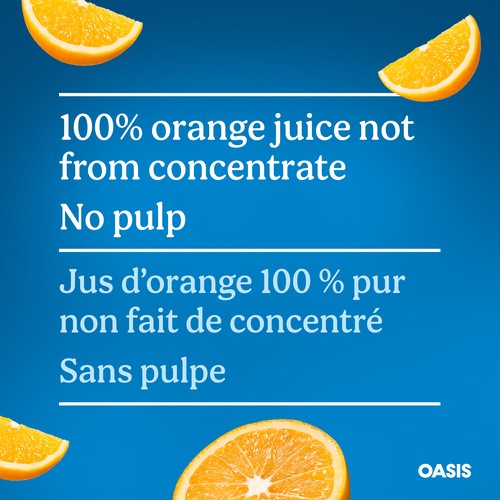 Oasis Orange Juice No Pulp Not from Concentrate 1.5 L