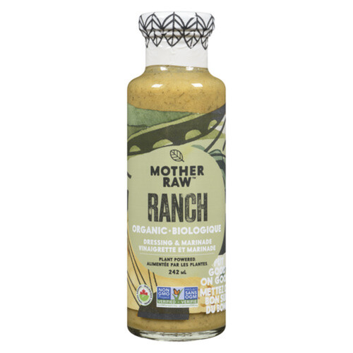Mother Raw Organic Ranch Dressing Marinade 242 ml
