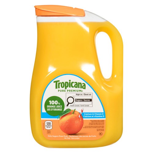 Tropicana Juice Calcium & Vitamin D No Pulp Orange 2.63 L (bottle)