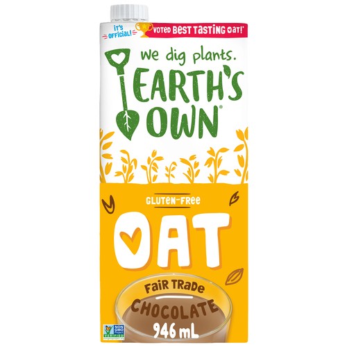 Earth's Own Gluten-Free Oat Milk Alternative Chocolate 946 ml