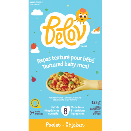 Belov Frozen Textured Baby Meal Chicken 125 g