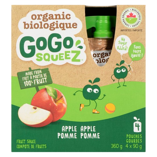GoGo Squeez Organic Fruit Sauce Apple 360 g
