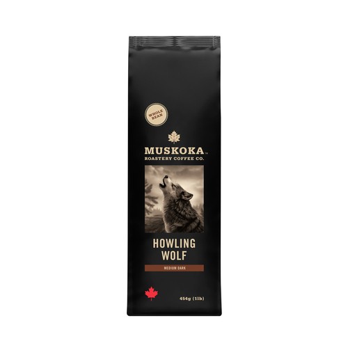 Muskoka Roastery Whole Bean Coffee Howling Wolf 454 g