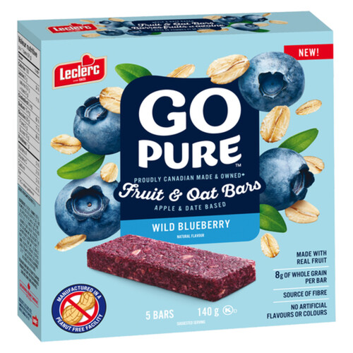 Go Pure Fruit Oat Bar Wild Blueberry 140 g