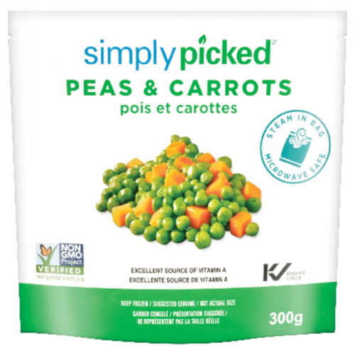 Simply Picked Frozen Peas And Carrots 300 g