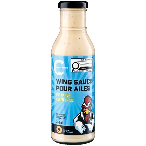 Compliments Wing Sauce Hot Ranch 350 ml