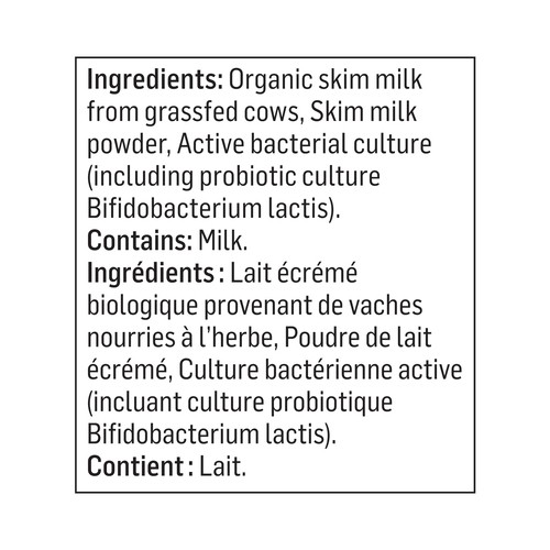 Olympic Organic 0% Yogurt Plain 650 g