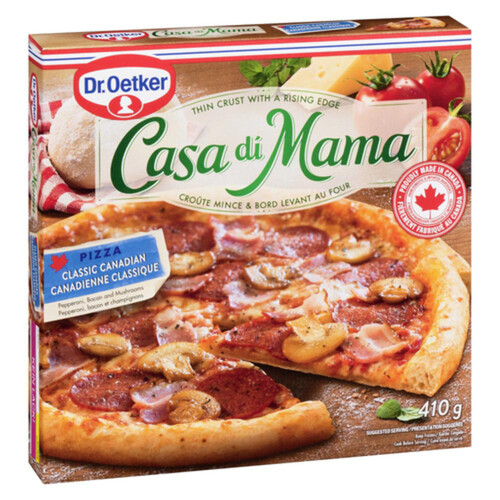 Dr. Oetker Casa Di Mama Frozen Pizza Classic Canadian 410 g