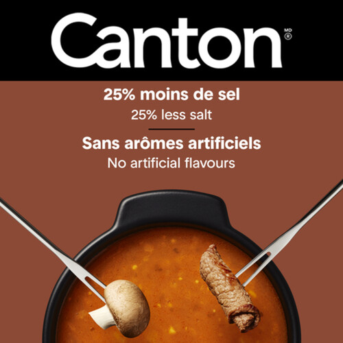 Canton 25% Less Salt Broth for Fondue and Cooking The Original 1.1 L