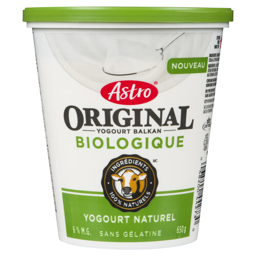 Astro Organic 6% Yogurt Balkan Plain 650 g