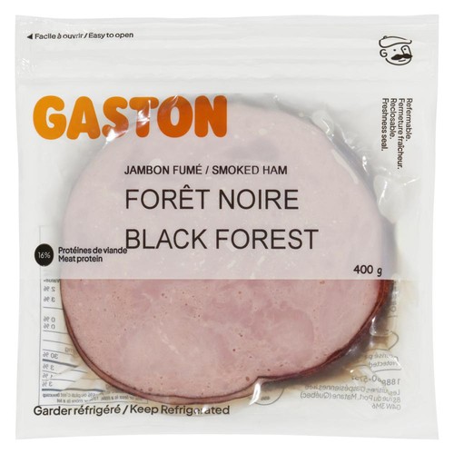 Gaspesien Smoked Sliced Ham Black Forest 400 g