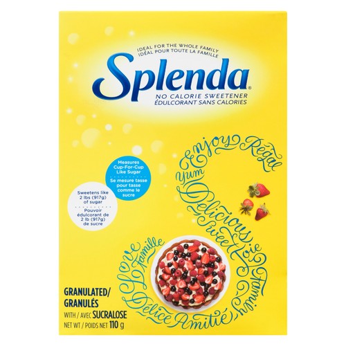 Splenda Calorie Free Sweetener 110 g