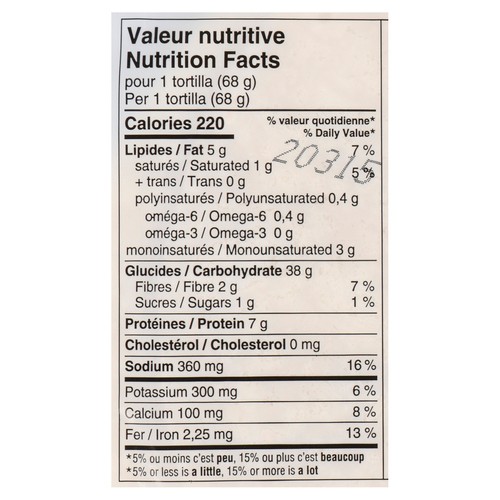 Mejicano Tortillas Olive Oil 400 g