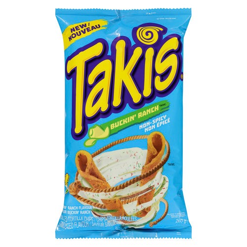 Takis Buckin' Ranch Rolled Tortilla Chips Ranch Flavoured 260 g