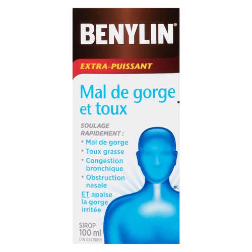 Benylin Cough Syrup Adult Sore Throat 100 ml