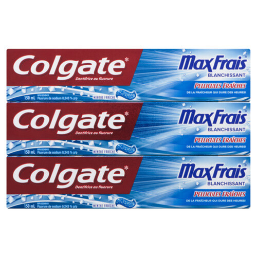 Colgate Maxfresh Toothpaste Cool Mint 3 x 150 ml