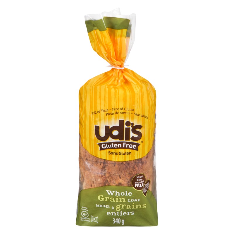 Udi's Gluten-Free Wholegrain Bread 340 g (frozen) - Voilà Online ...