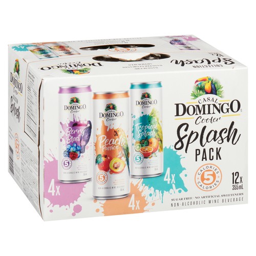 Casal Domingo Cooler Splash Pac 0% Alcohol  12 x 355 ml