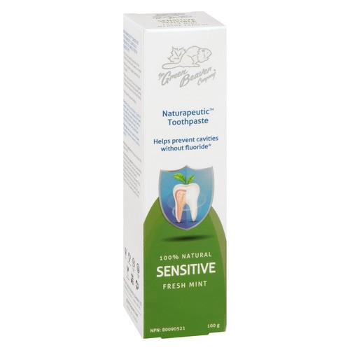 The Green Beaver Company Naturapeutic Toothpaste Sensitive Fresh Mint 100 g