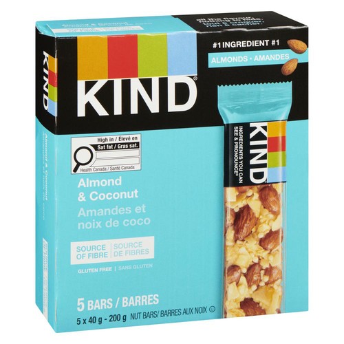 Kind Snacks Granola Bar Almond Coconut 5 x 40 g
