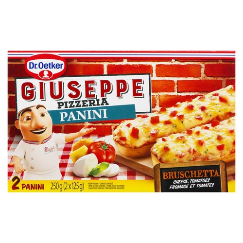 Dr. Oetker Giuseppe Pizzeria Frozen Pizza Panini Bruschetta 2 x 125 g