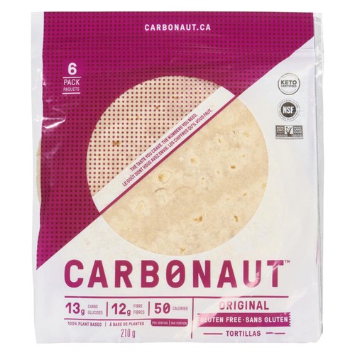 Carbonaut Gluten-Free Tortillas Original 210 g (frozen)