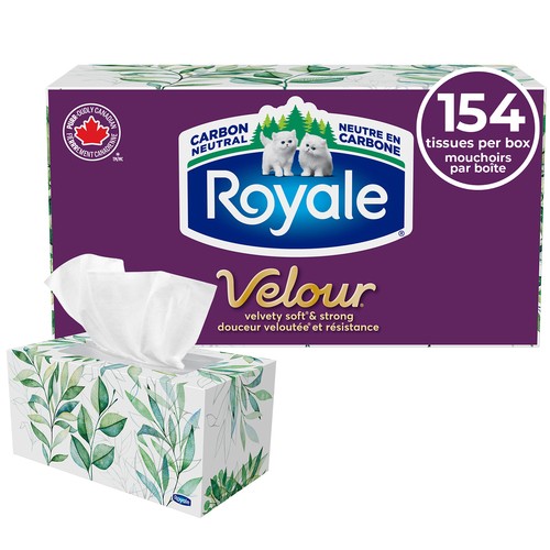 Royale Facial Tissues Velour 3-ply 1 Family Box