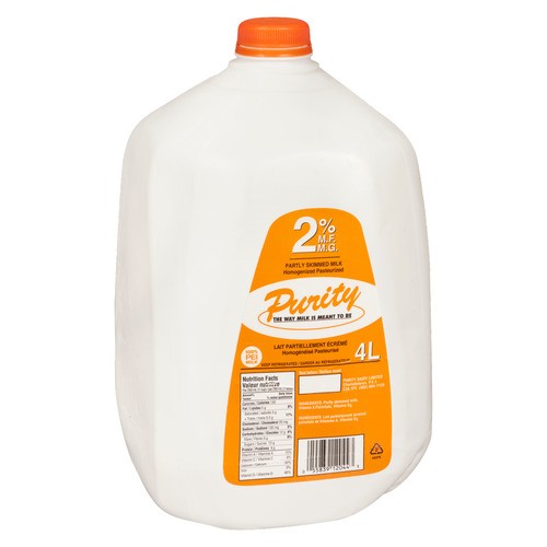 Purity Milk 2% Partly Skimmed 4 L