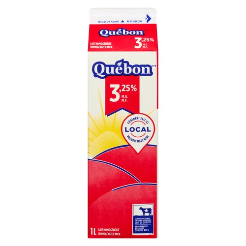 Québon 3.25% Milk Homogenized 1 L