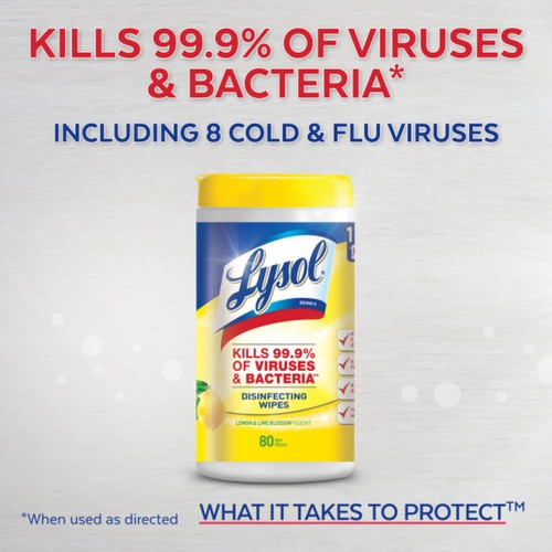 Lysol Sun Kissed Linen Disinfecting Wipes 80 Sheets