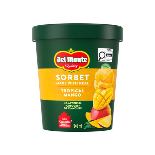 Del Monte Sorbet Tropical Mango 946 ml