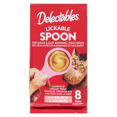 Delectables Lickable Spoon Creamy Treats Salmon 8 x 10 g
